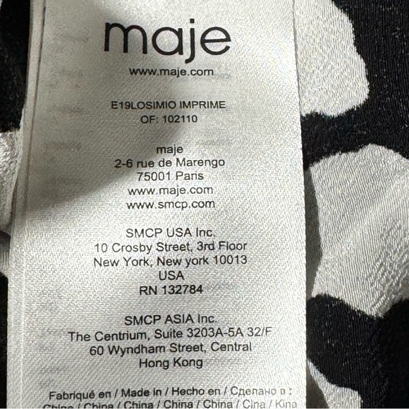 Maje Losimio Wrap Top Size 2= Size Medium - Picture 9 of 14